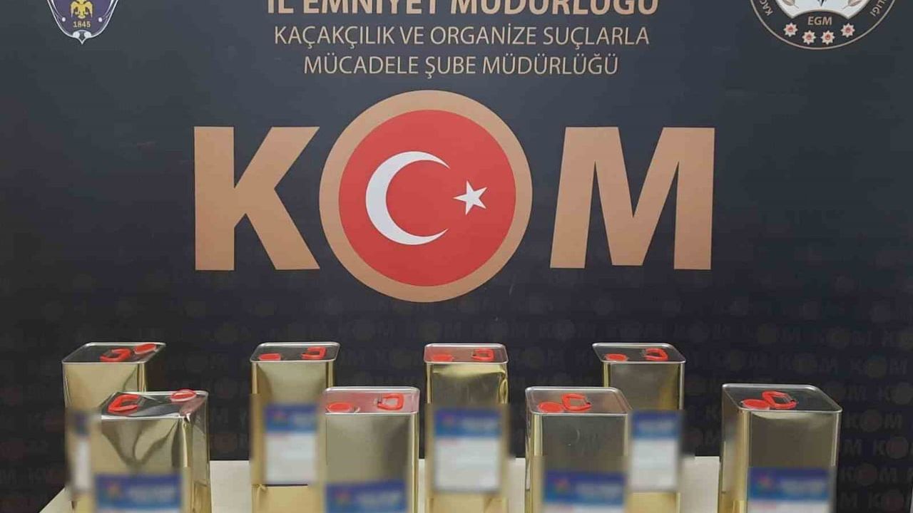 Burdur'da 2025'te 1.284,5 litre kaçak ve sahte alkol ele geçirildi