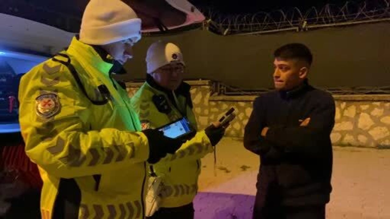 Burdur'da aday sürücünün alkollü yakalanması sonucu ehliyet iptali