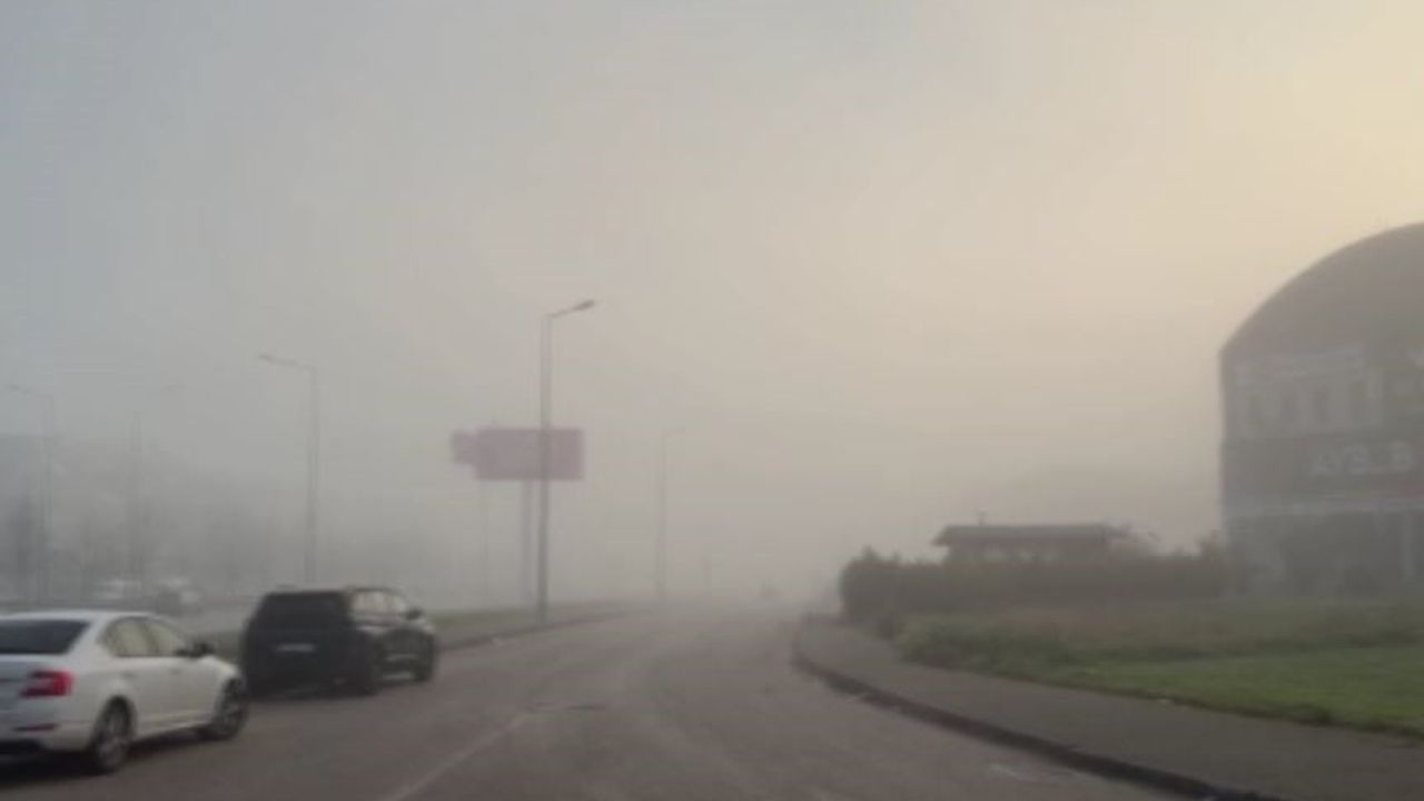 Bursa-Balıkesir Karayolunda Yoğun Sis Etkisi