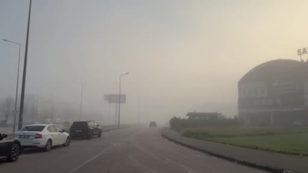 Bursa-Balıkesir Karayolunda Yoğun Sis Ulaşımı Zorlaştırdı
