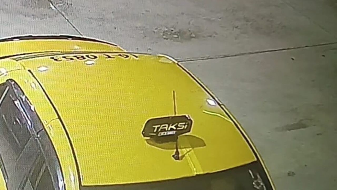 Bursa'da kaçırılan taksinin güvenlik görüntüleri ortaya çıktı
