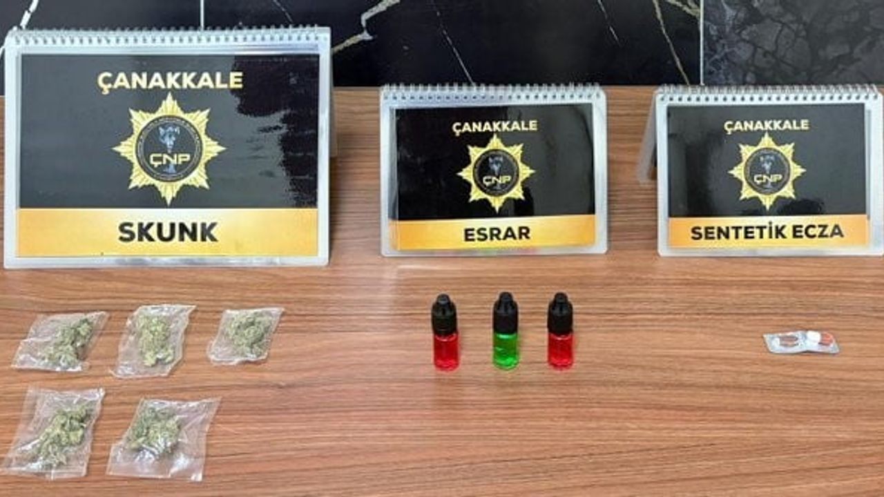 Çanakkale’de düzenlenen uyuşturucu operasyonlarında 6 tutuklama