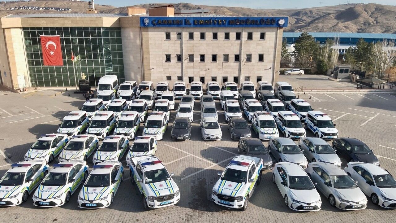 Çankırı Emniyetine 57 Yeni Hizmet Aracı Teslim Edildi