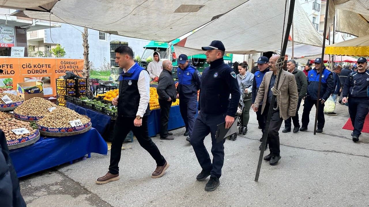 Çayırova Yenimahalle semt pazarında fiyat ve tartı denetimi