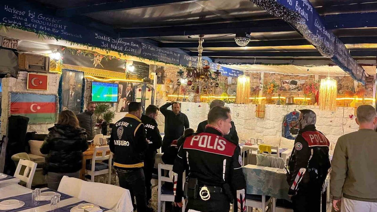 Çeşme'de yılbaşı öncesi huzur için sıkı denetimler