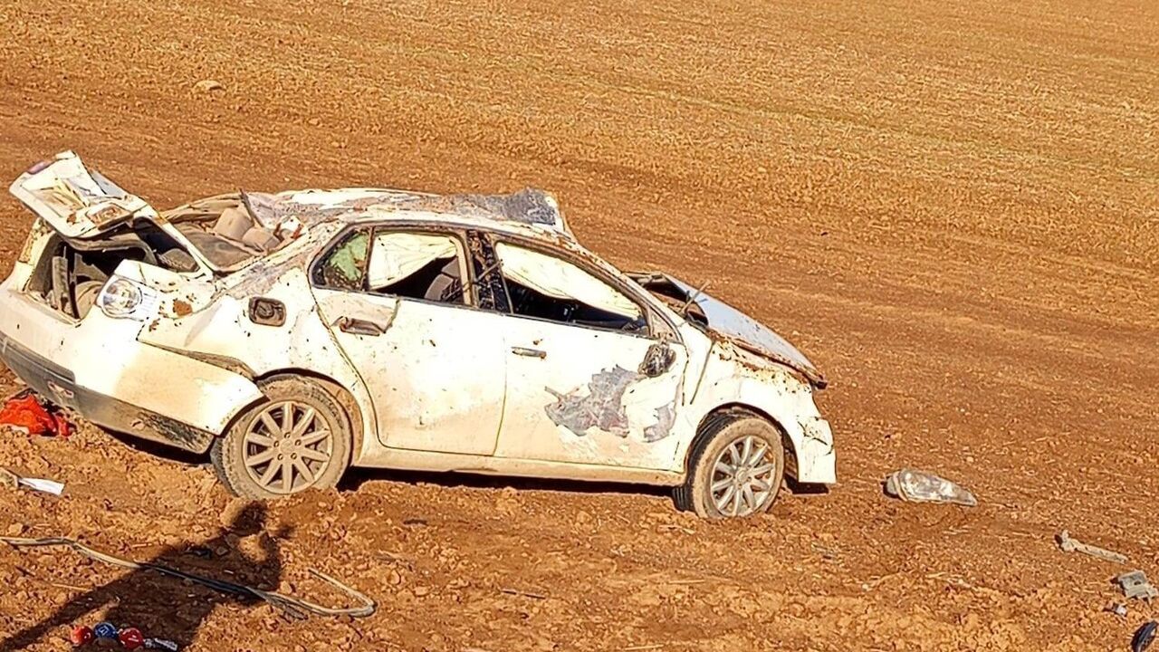 Ceylanpınar'da kontrolden çıkan otomobil tarlaya devrildi: 1 yaralı