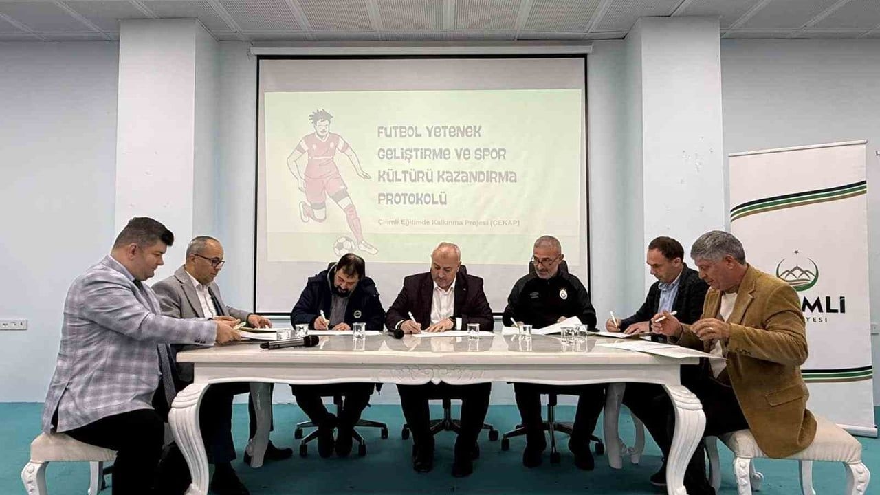 Çilimli'de eğitim ve spor için ortak protokol imzalandı