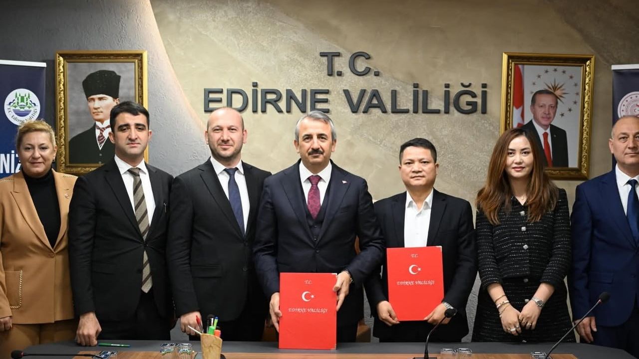 Çinli Firma Edirne’de bin 660 Kişiye İstihdam Sağlayacak Yatırım