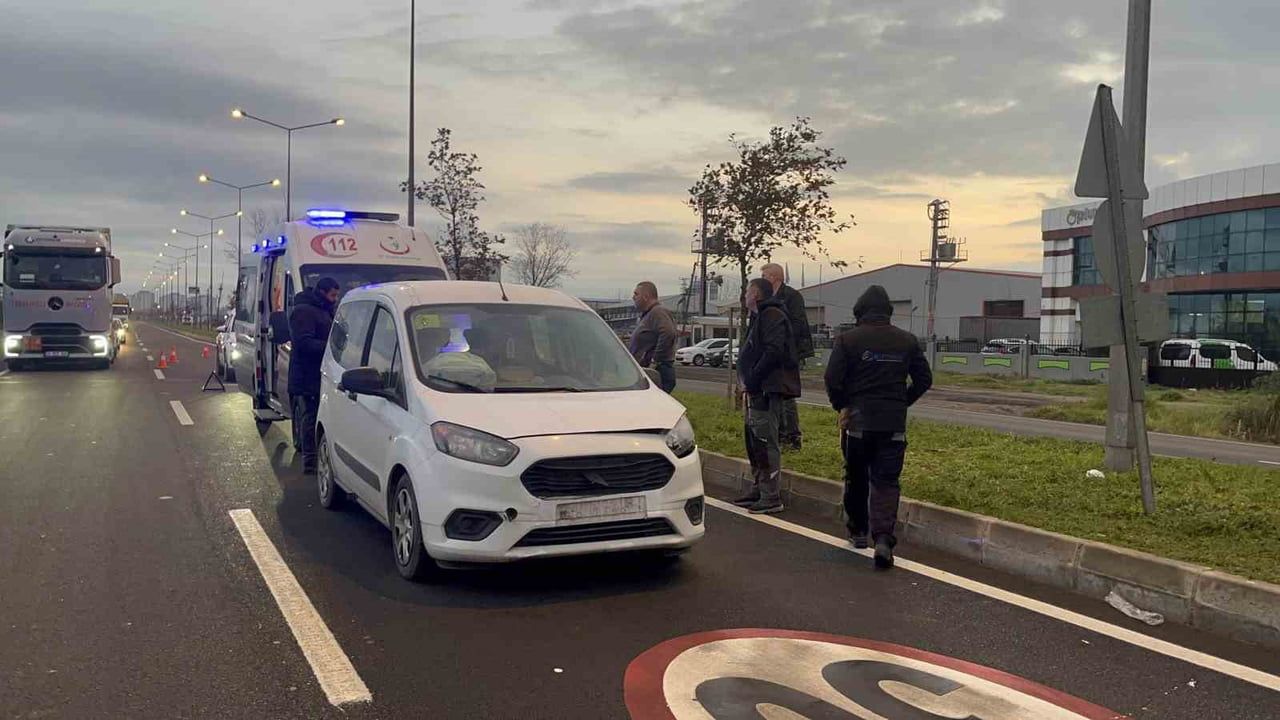 Çorlu'da araca başıboş köpek çarptı, sürücü yaralandı