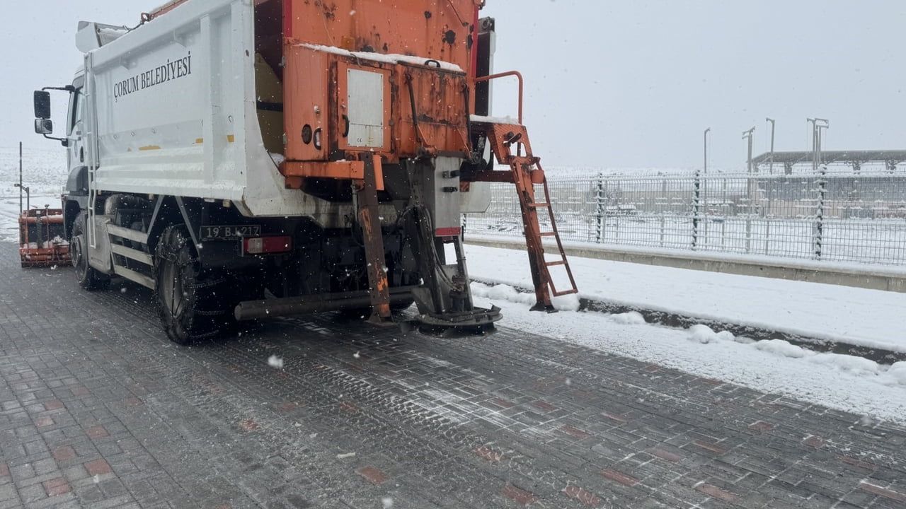 Çorum Belediyesi karla mücadele eylem planını uygulamaya aldı