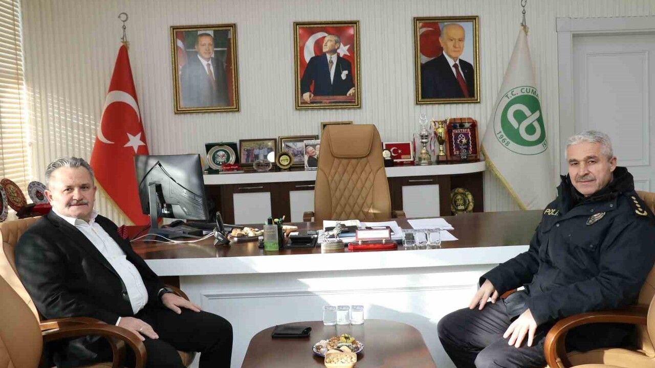 Cumayeri Belediye Başkanı Koloğlu, Emniyet Müdürü Ergüder’i ağırladı