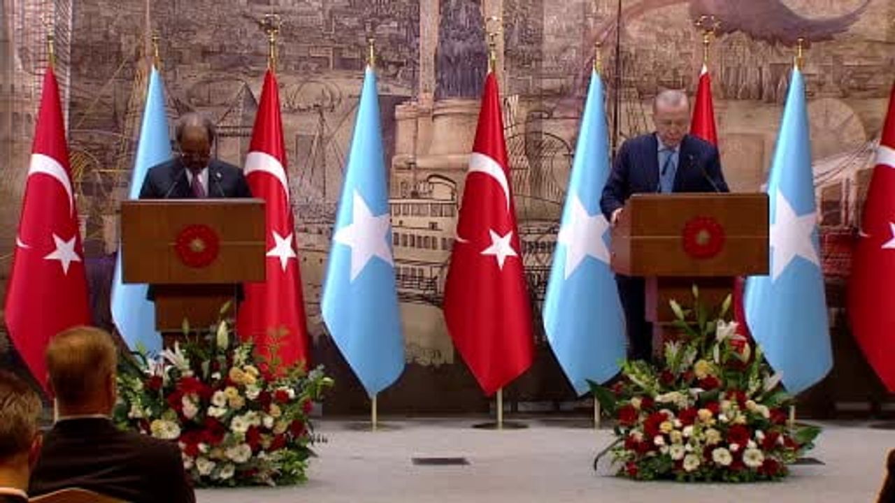 Cumhurbaşkanı Erdoğan ve Somali Cumhurbaşkanı Mahmud Ortak Basın Toplantısında Konuştu