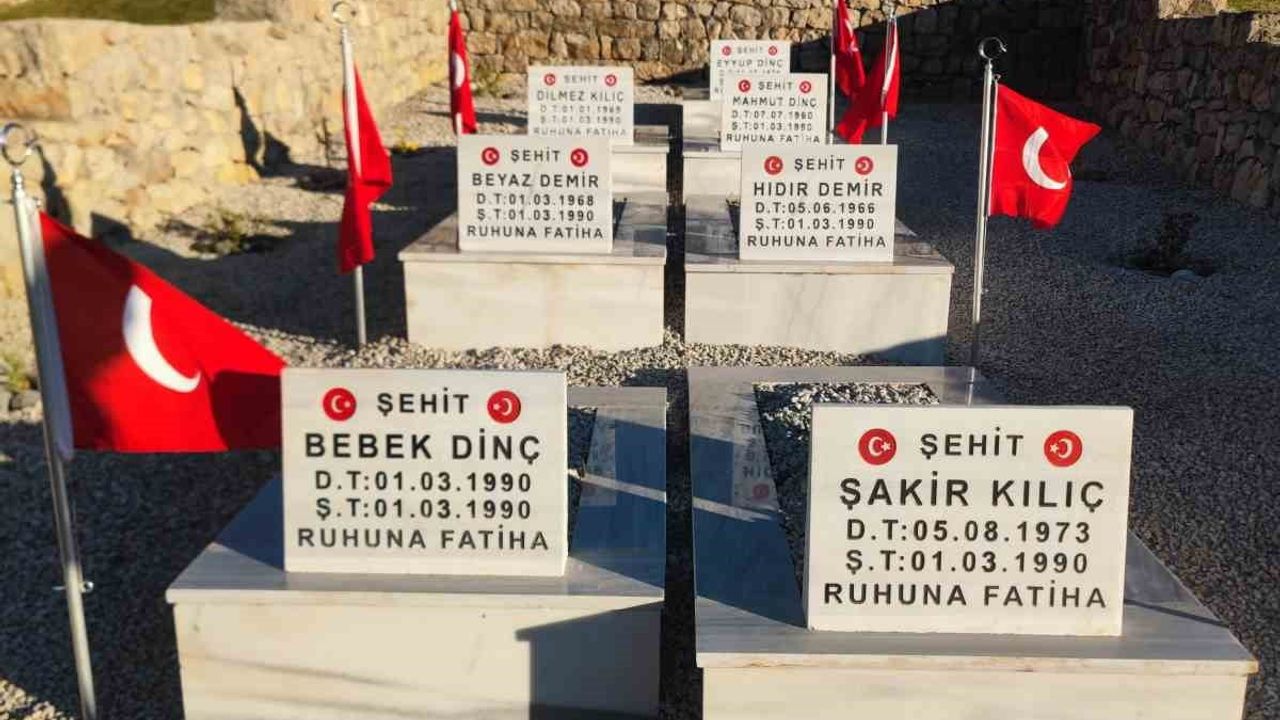 Derecik’te vefa: 8 şehidin mezarları yeniden düzenlendi