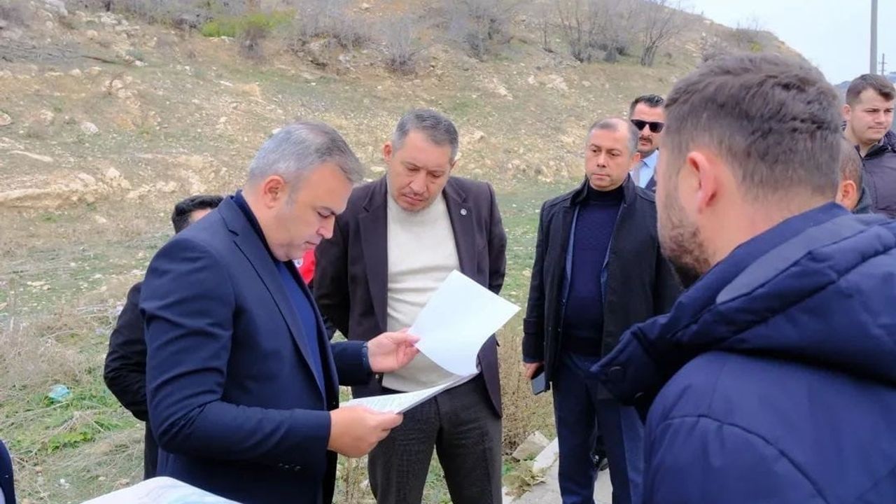 Dinar Suçıkan'da kaçış rampası projesinde saha toplantısı