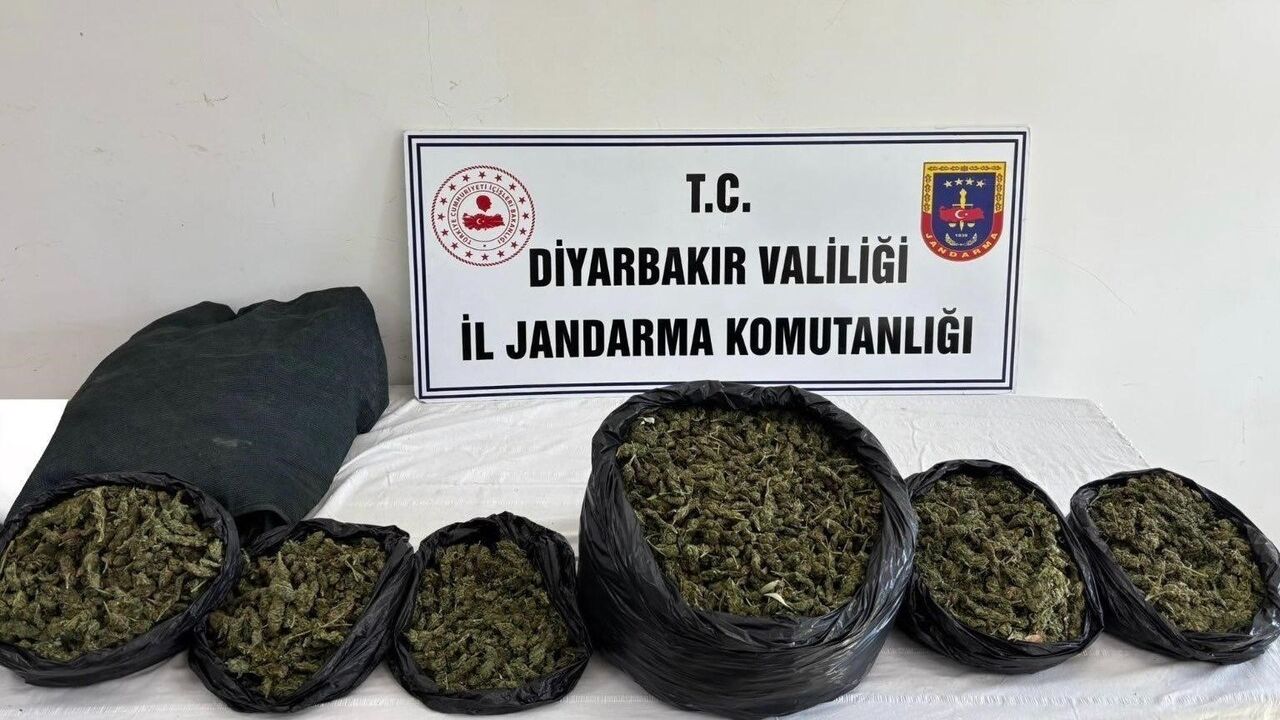 Diyarbakır'da jandarma operasyonunda 38 kilo esrar ele geçirildi