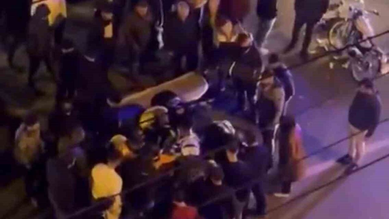 Diyarbakır'da motosiklet kazası: sürücünün çığlıkları kamerada