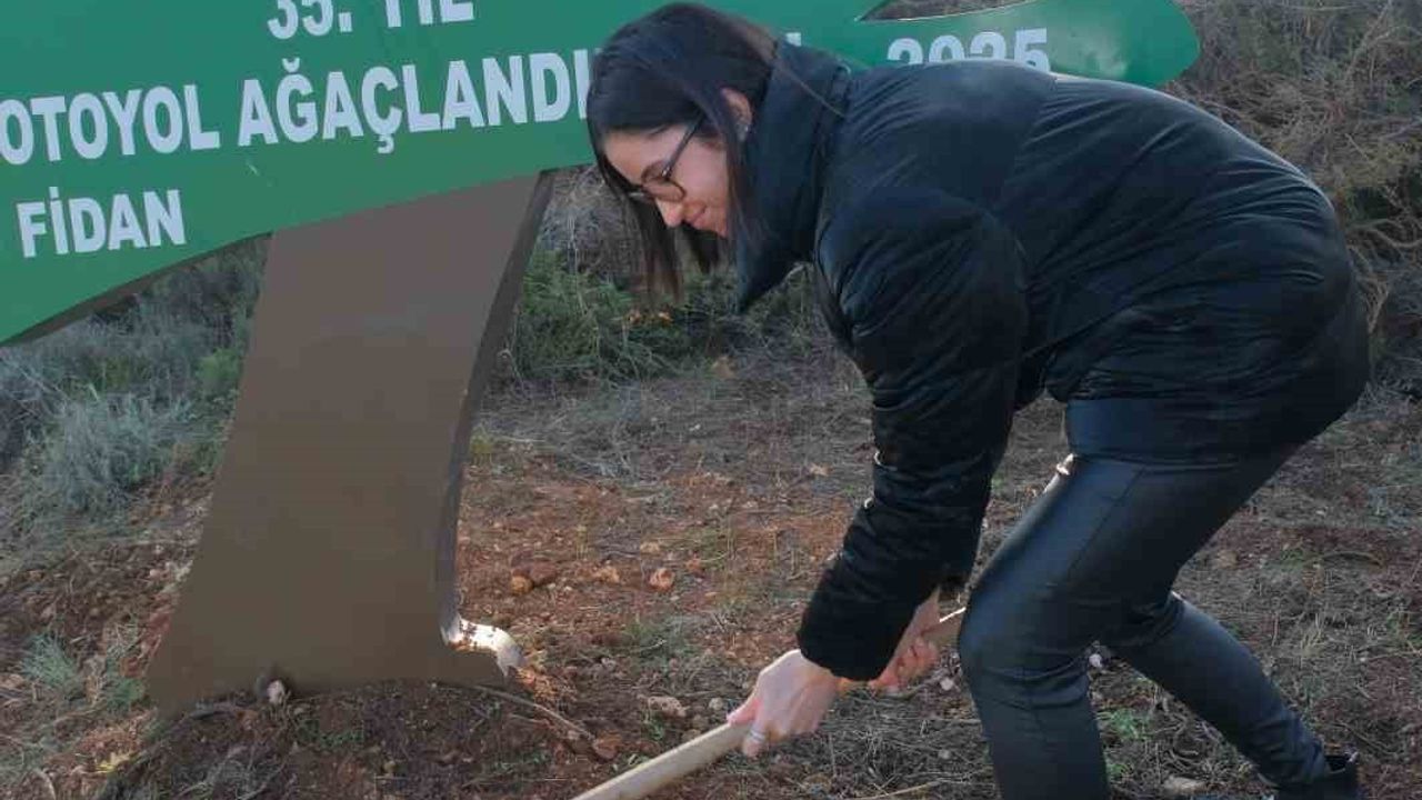 EGİAD 35. Yıl Otoyol Ağaçlandırma Projesi ile 2 bin 150 fidan dikti