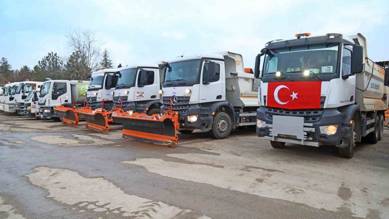 Elazığ Belediyesi karla mücadele hazırlıklarını tamamladı