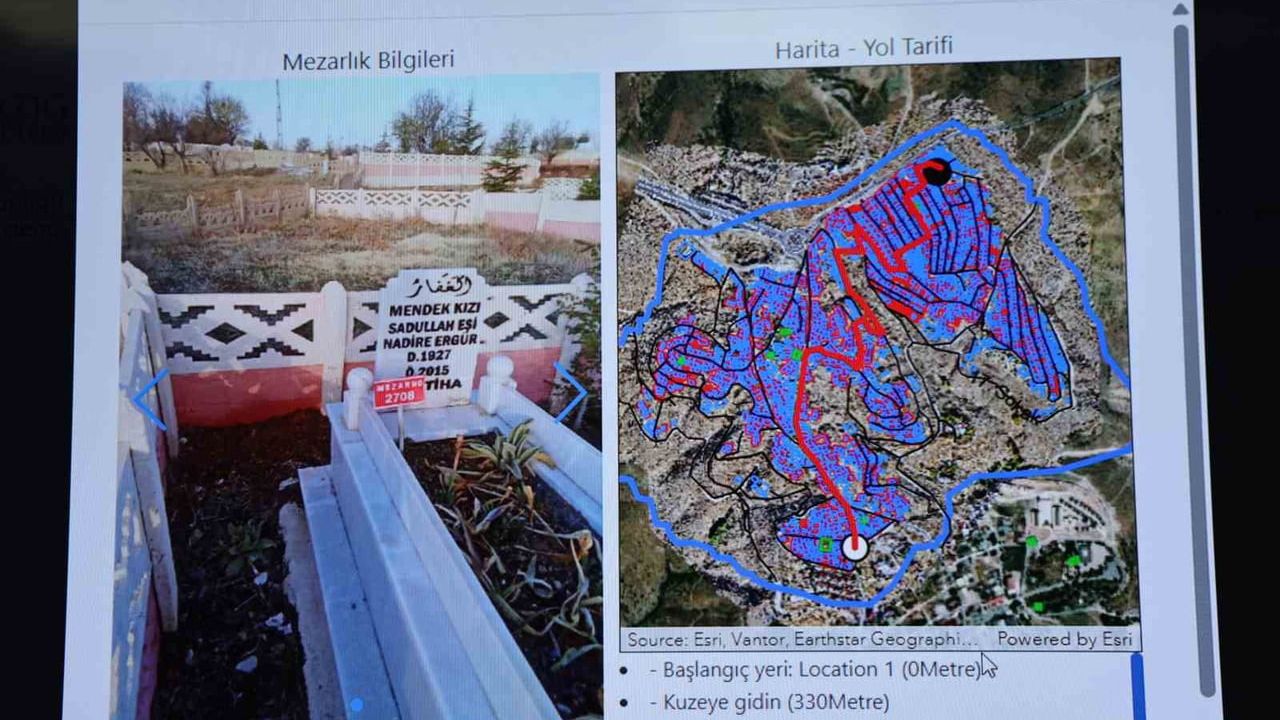 Elazığ'da Mezarlıklar Dijital: 49 bin 300 Mezar Sistemde