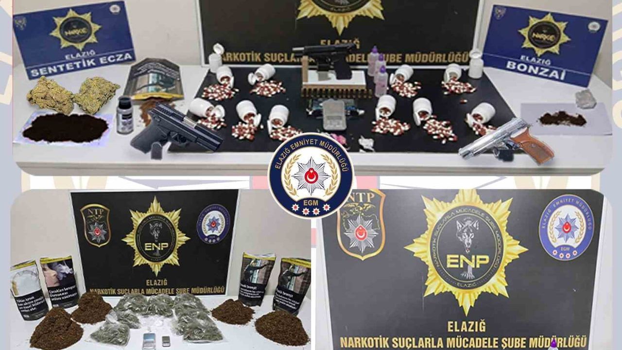 Elazığ'da uyuşturucu operasyonu: 19 kişi tutuklandı
