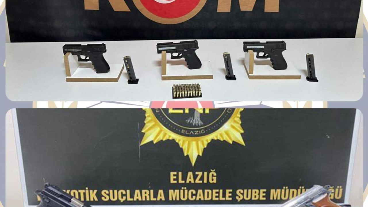 Elazığ'da uyuşturucu ve ruhsatsız silah operasyonu: 1 tutuklama