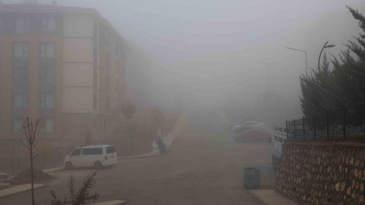 Elazığ'da Yoğun Sis: Görüş Mesafesi Yer Yer 3 Metreye Düştü