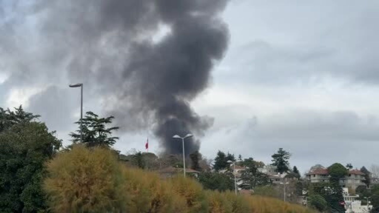 Emirgan'da yangın: Gökyüzü dumanla kaplandı