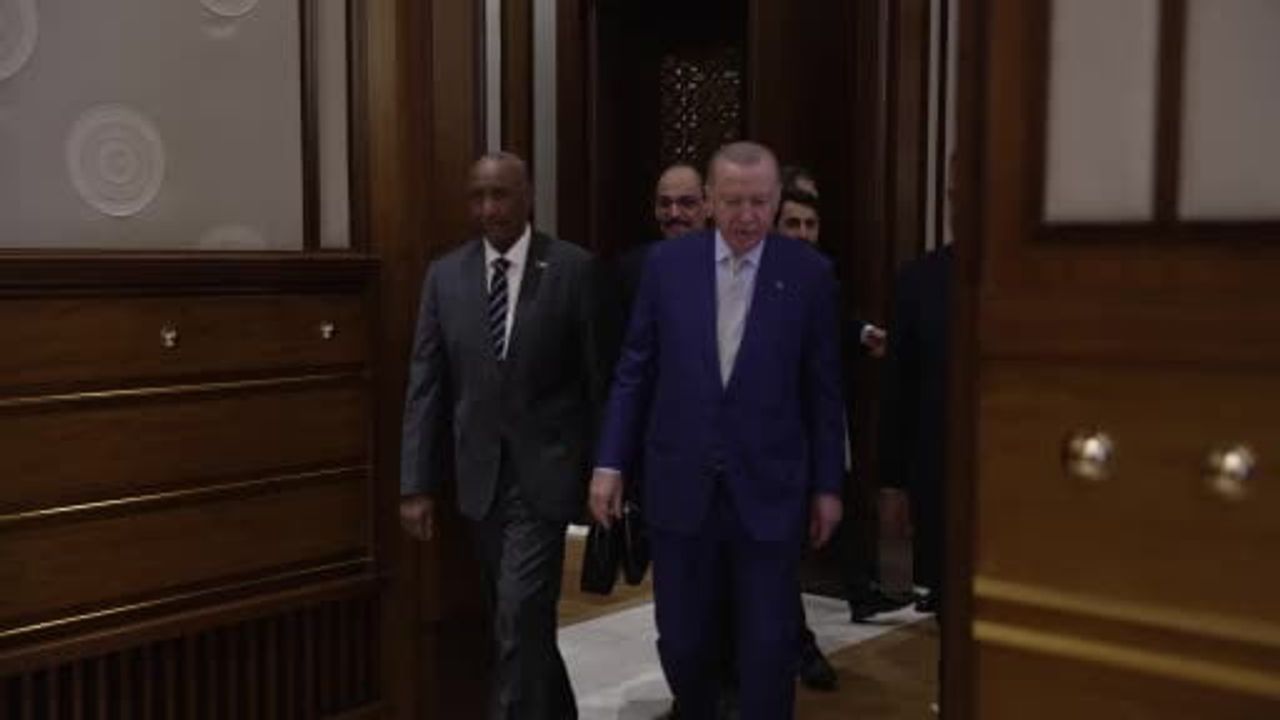 Erdoğan ile El Burhan baş başa görüştü