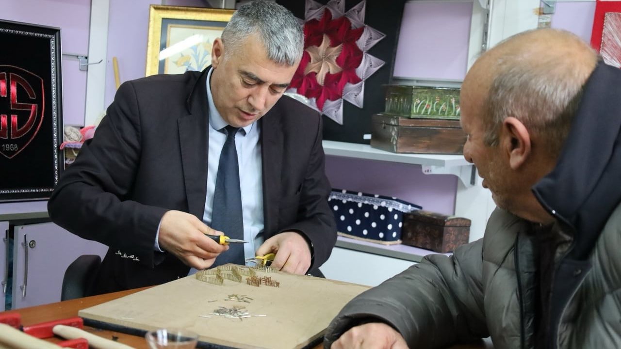 Erzincan'da şehit yakınları ve gaziler filografi kursunda buluştu