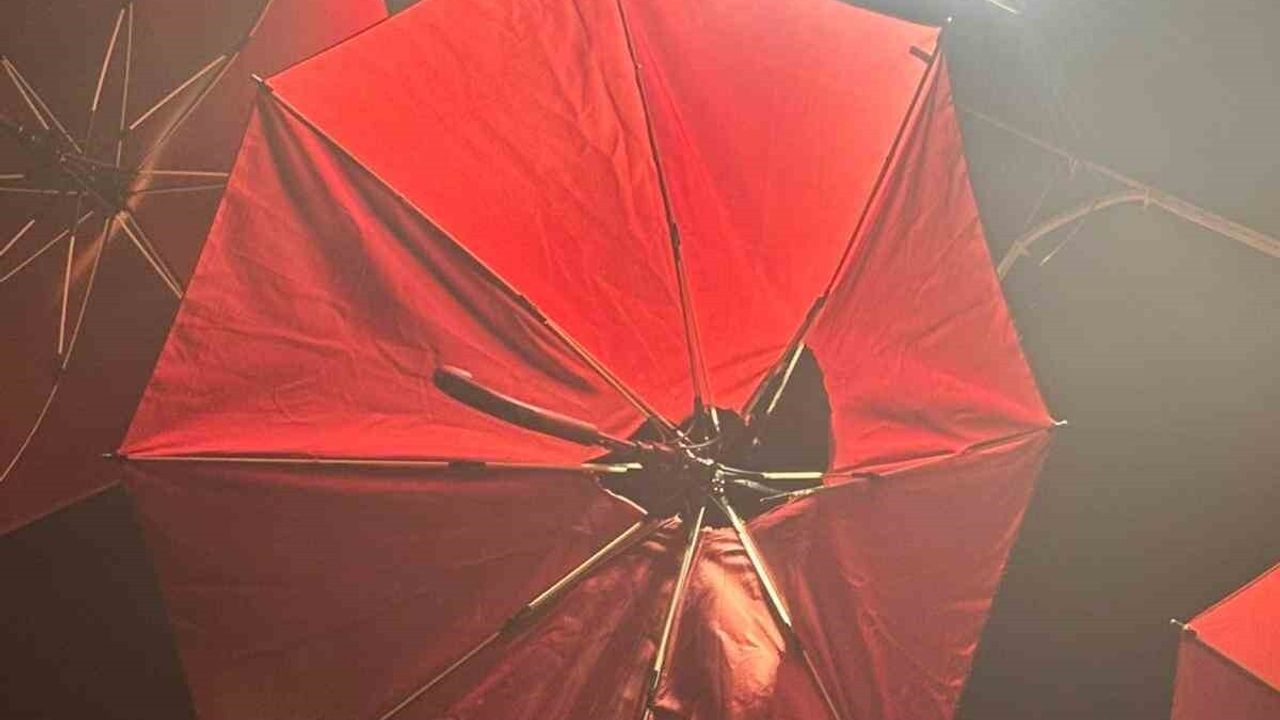 Erzincan'da şemsiyede çıkan yangın vatandaşlarca söndürüldü