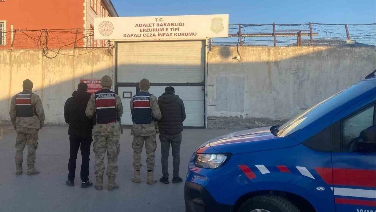 Erzurum'da jandarma 4 büyükbaş hayvan hırsızını kısa sürede yakaladı
