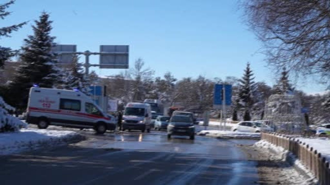 Erzurum'da Kamyon Refüje Çarpıp Ağacı Kökünden Söktü: 1 Kişi Hastaneye Kaldırıldı