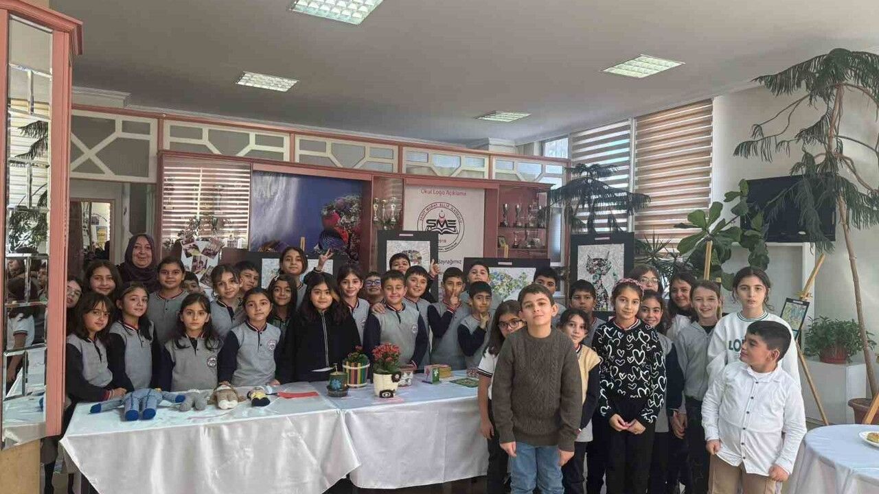 Erzurum'da özel eğitim öğrencilerinden anlamlı sergi