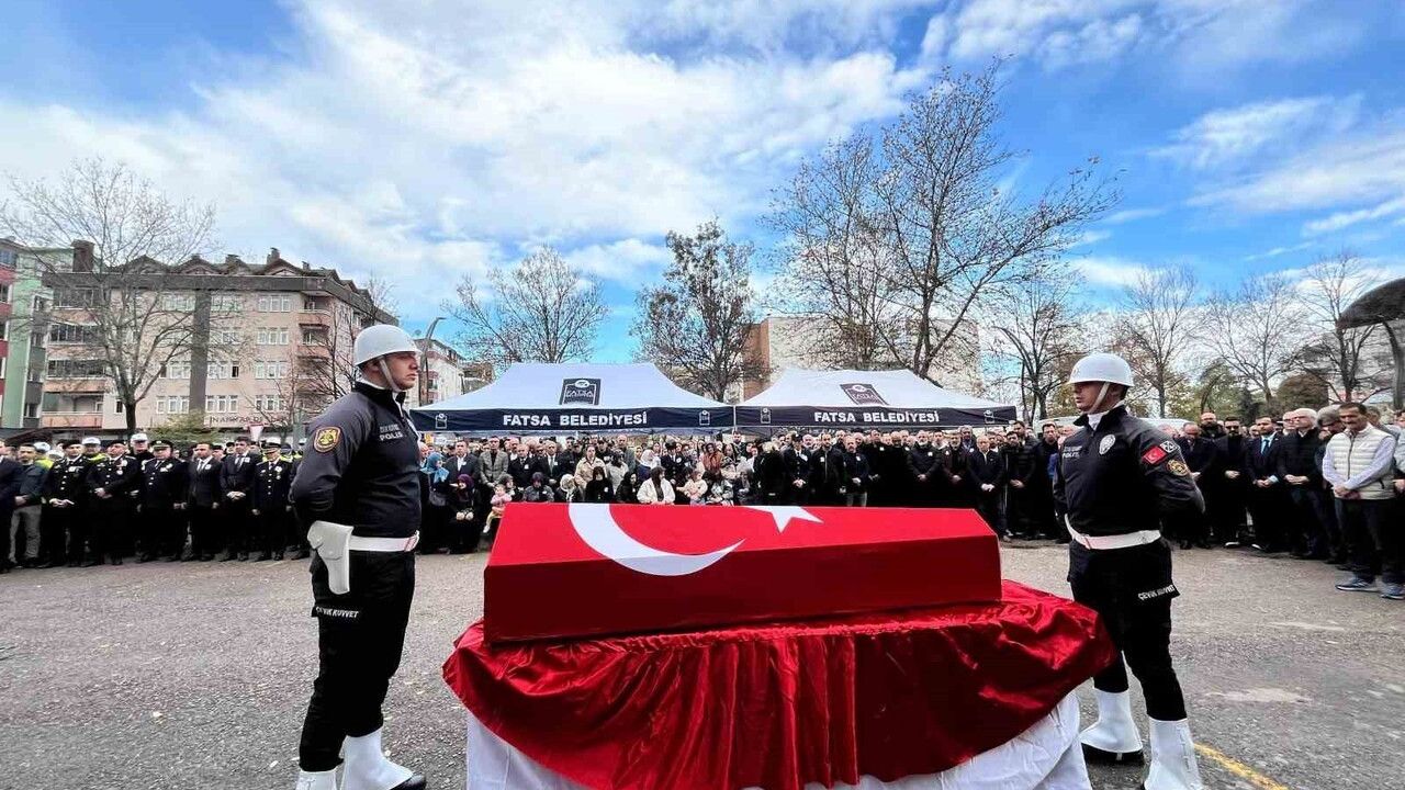 Fatsa’da görevli polis memuru Tuncay Ebrinç uğurlandı