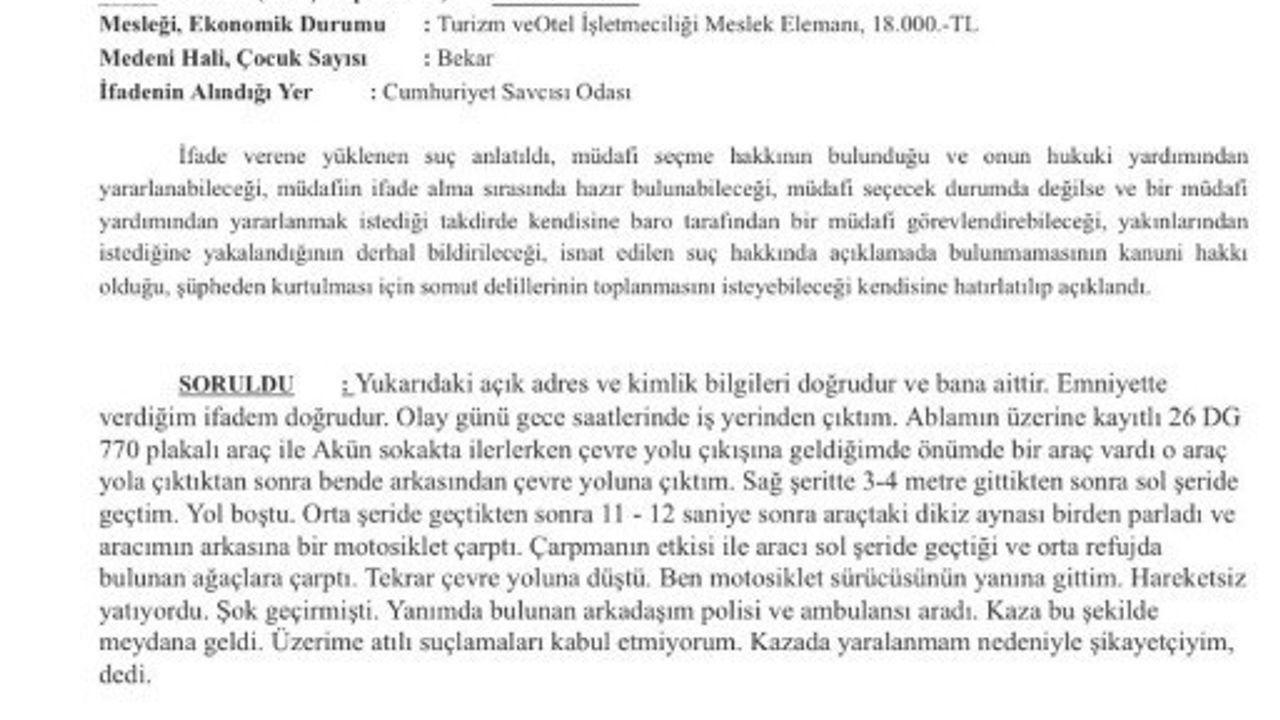 Felç Kalan Motosiklet Sürücüsü: Hastanede Tedavi Sırasında Dava Haberiyle Yıkıldı