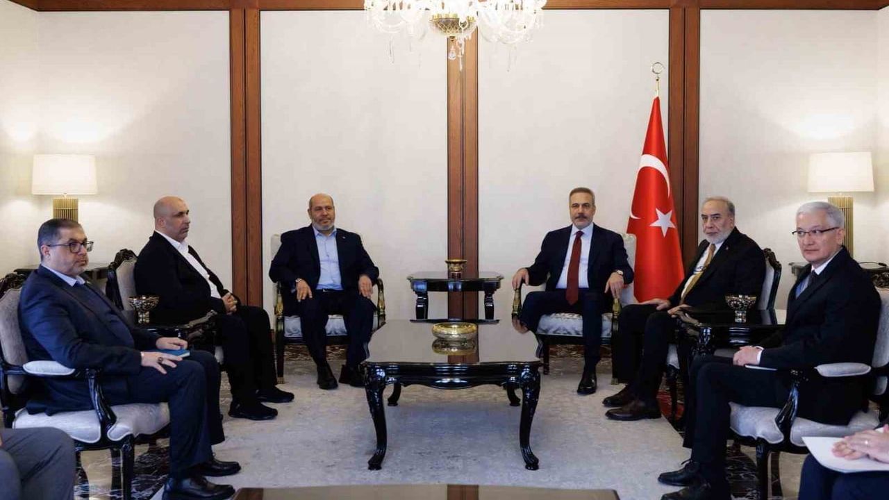 Fidan, Halil Hayye başkanlığındaki Hamas heyetiyle Ankara’da görüştü