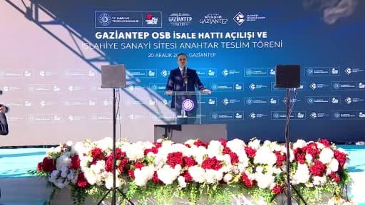 Fırat-OSB İsale Hattı hizmete açıldı: Gaziantep OSB için günlük 120 bin m³ kapasiteli altyapı