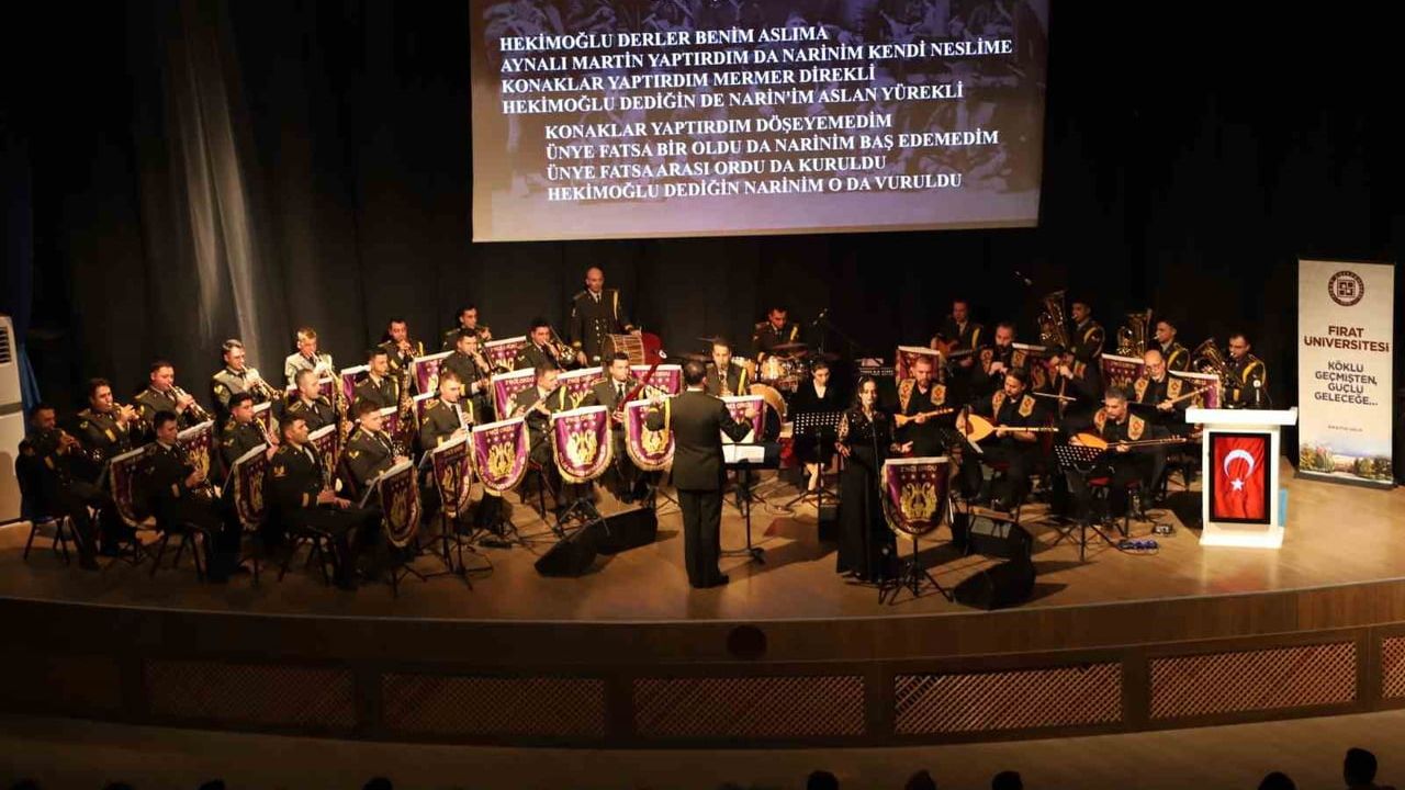 Fırat Üniversitesi'nde bando konseri coşkuyla karşılandı