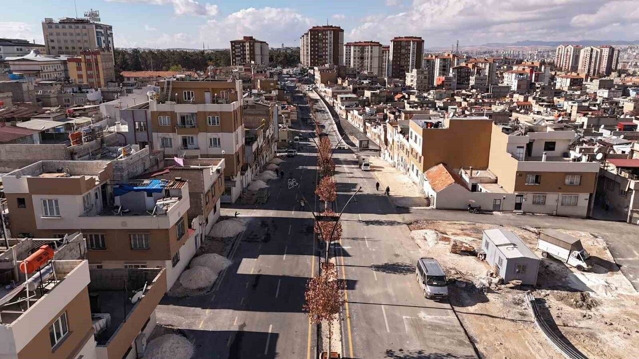 Gaziantep’te Şanlıdere Caddesi modern koridora dönüştürülüyor