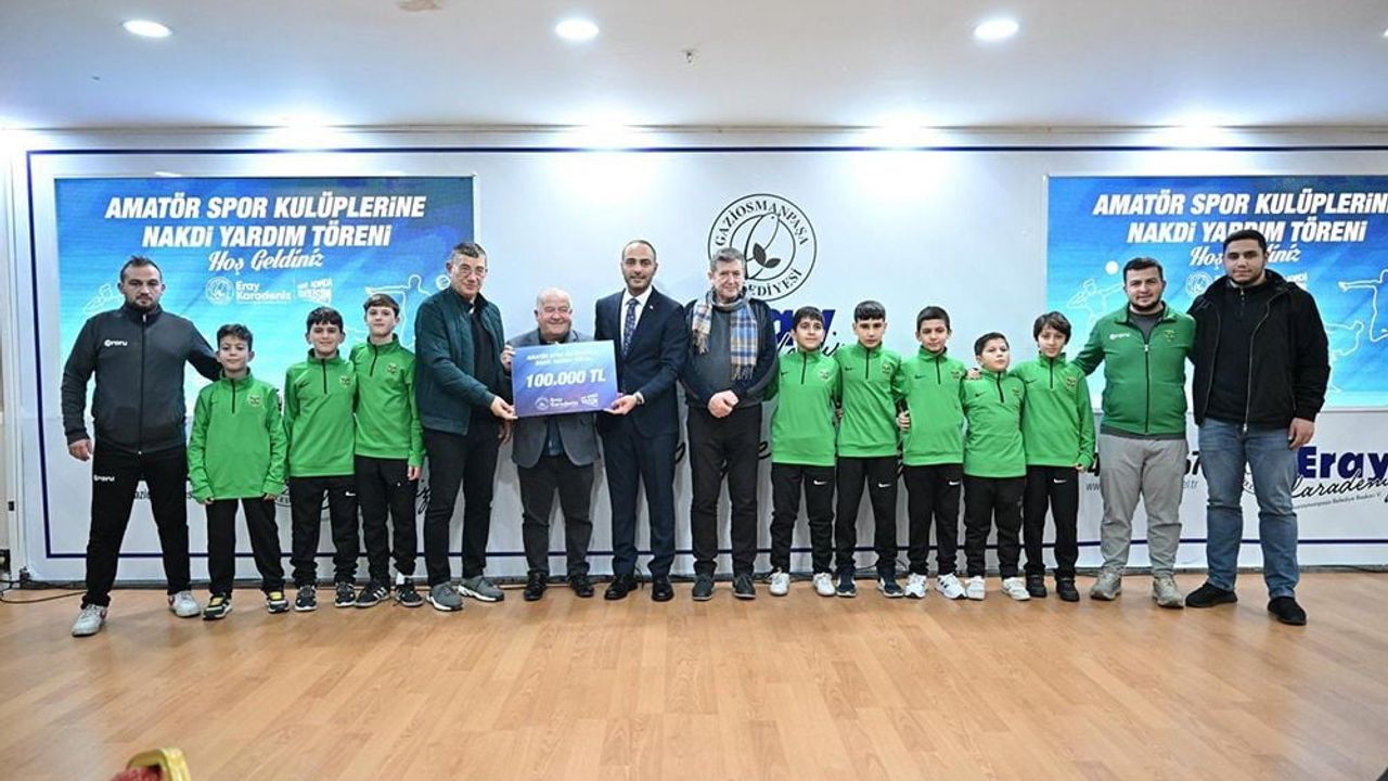 Gaziosmanpaşa’dan kulüplere 2 buçuk milyon lira nakdi destek ve yeni spor yatırımları