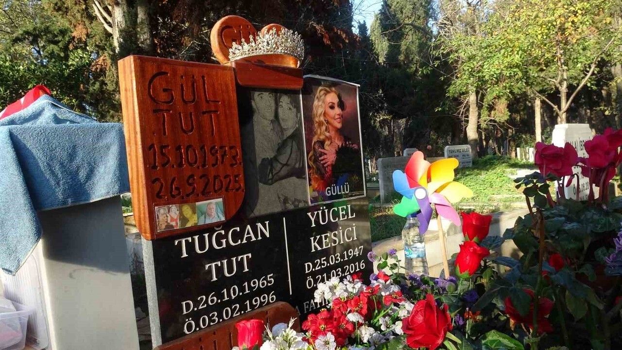 Güllü’nün mezarı güllerle donatıldı