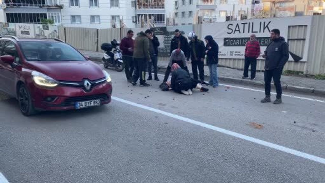 Güzelyalı'da motosikletin çarptığı pazardan dönen kadın yaralandı