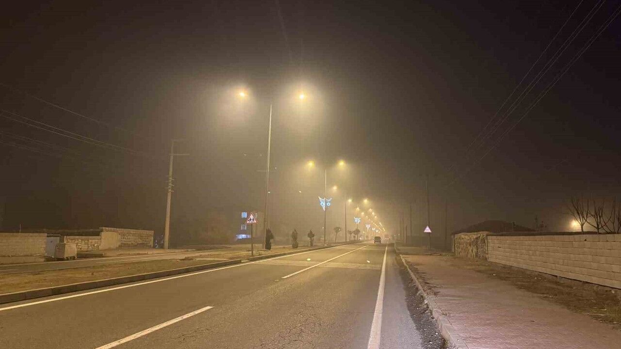 Iğdır'da yoğun sis görüşü azalttı