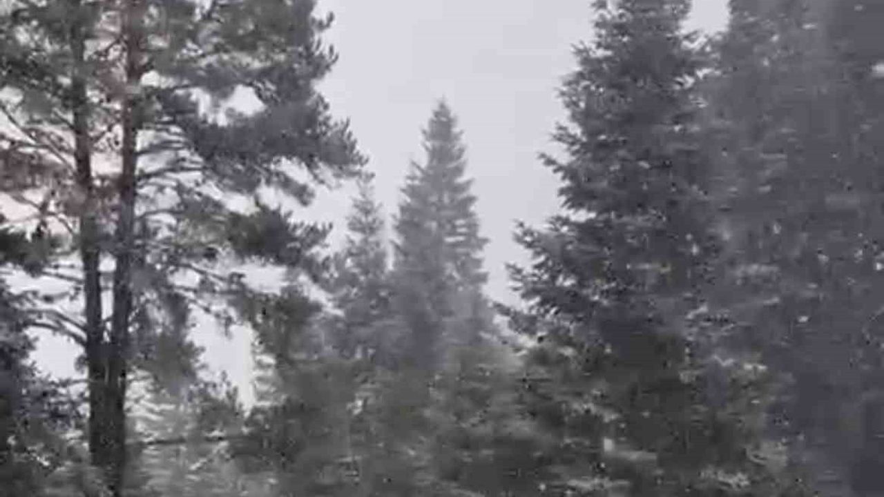 Ilgaz Dağı'nda kar etkisi: Yüksek kesimler beyaza büründü