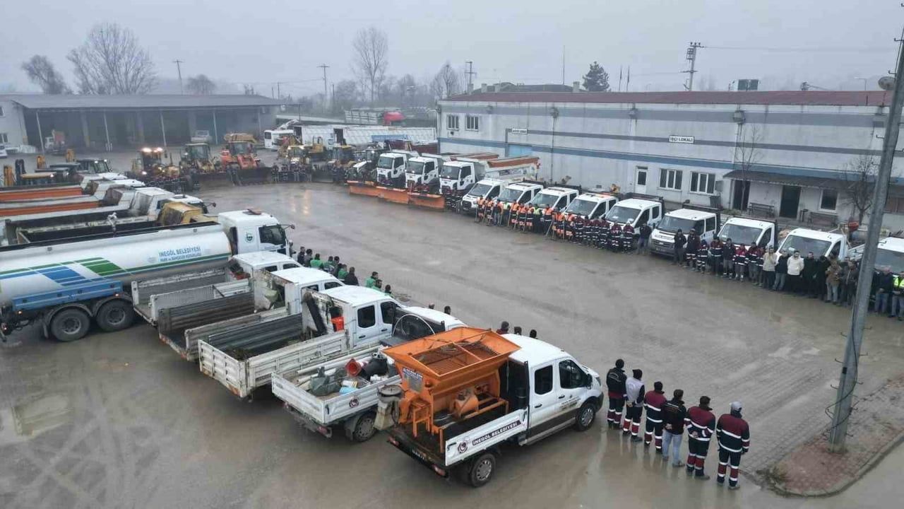 İnegöl Belediyesi kış hazırlıklarını tamamladı