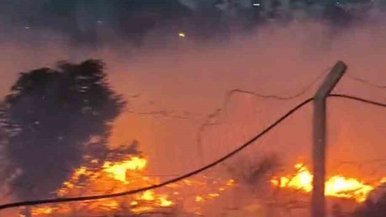 İskenderun'da otluk alandaki yangın ekiplerin müdahalesiyle kısa sürede söndürüldü