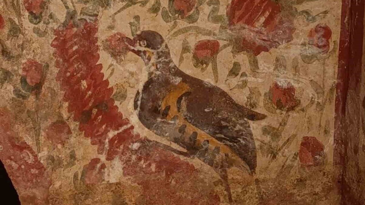 İznik Hisardere Nekropolü'nde Erken Hristiyanlık Dönemine Ait 'Çoban İsa' Freski Ortaya Çıktı