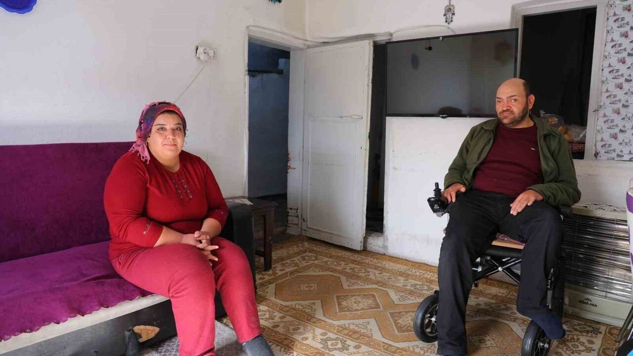 Kahramanmaraş'ta engelli çiftin barınma mücadelesi