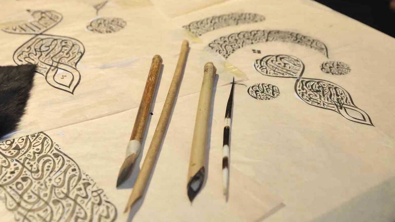 Kalemden Kalbe Hüsn-i Hat Sergisi Gaziantep'te açıldı