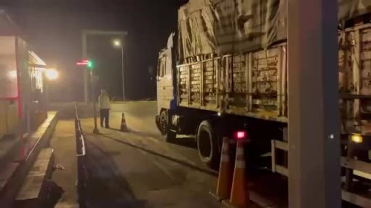 Kantardan kaçan 16 tıra 849 bin 679 TL ceza